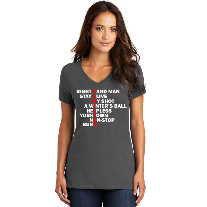 Alexander Hamilton Women's V-Neck T-Shirt