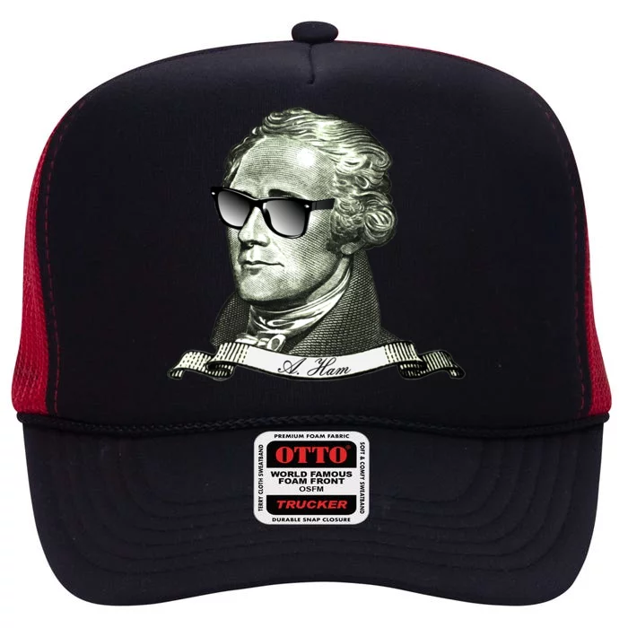 Alexander Hamilton A. Ham Sunglasses USA High Crown Mesh Trucker Hat