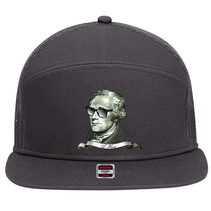 Alexander Hamilton A. Ham Sunglasses USA 7 Panel Mesh Trucker Snapback Hat