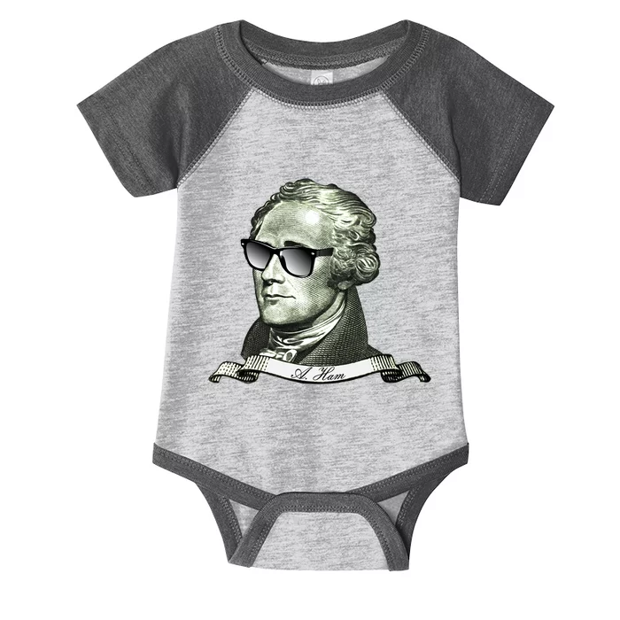 Alexander Hamilton A. Ham Sunglasses USA Infant Baby Jersey Bodysuit