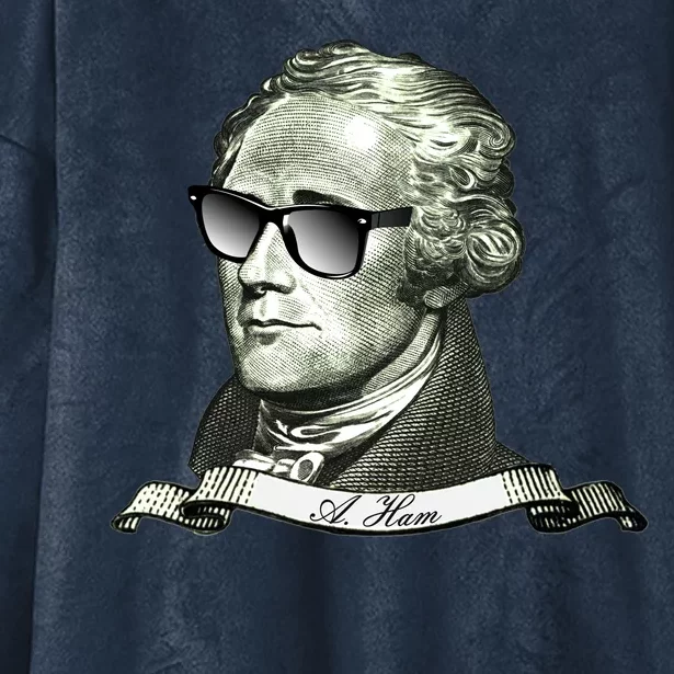 Alexander Hamilton A. Ham Sunglasses USA Hooded Wearable Blanket