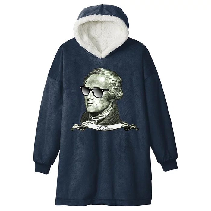 Alexander Hamilton A. Ham Sunglasses USA Hooded Wearable Blanket