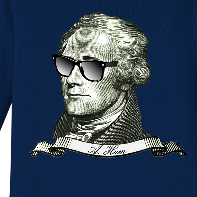 Alexander Hamilton A. Ham Sunglasses USA Baby Long Sleeve Bodysuit