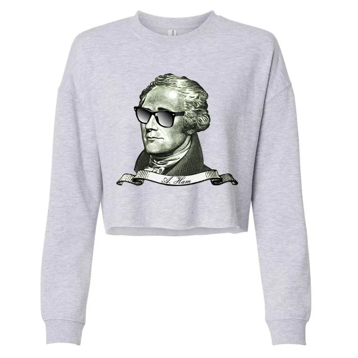 Alexander Hamilton A. Ham Sunglasses USA Cropped Pullover Crew