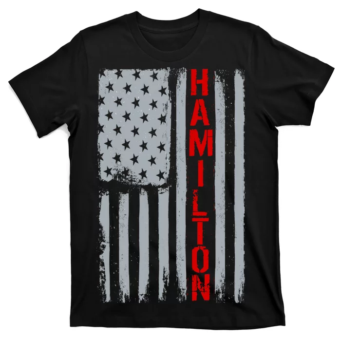 Alexander Hamilton American Vintage Flag T-Shirt