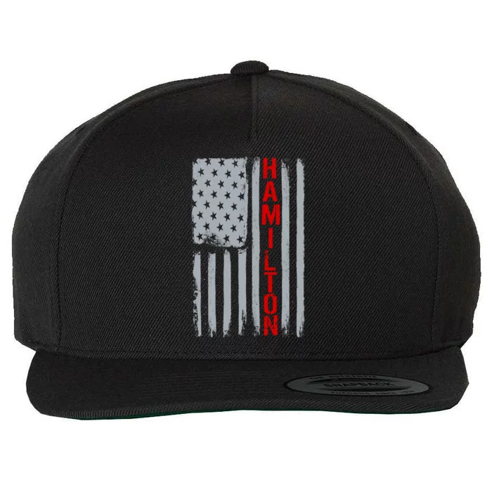 Alexander Hamilton American Vintage Flag Wool Snapback Cap