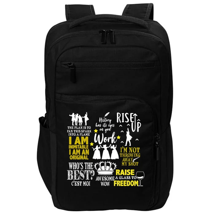 Alexander Hamilton Best Song Quotes Lyrics Impact Tech Backpack