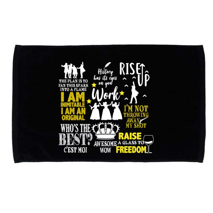 Alexander Hamilton Best Song Quotes Lyrics Microfiber Hand Towel