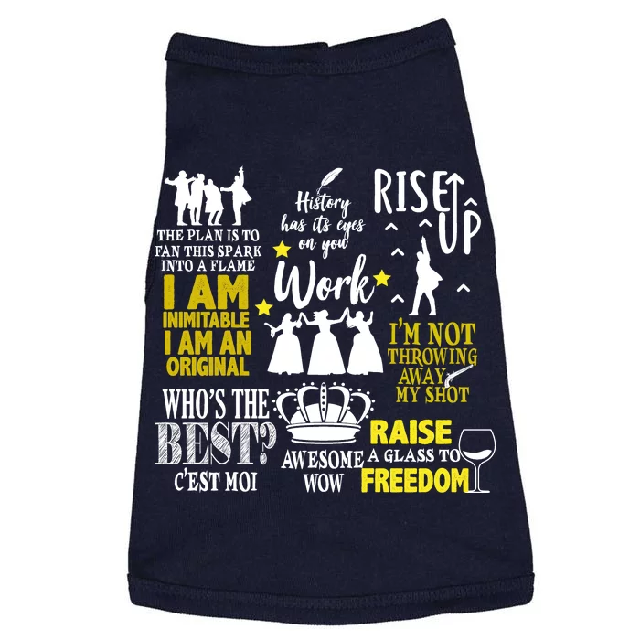 Alexander Hamilton Best Song Quotes Lyrics Doggie Tank