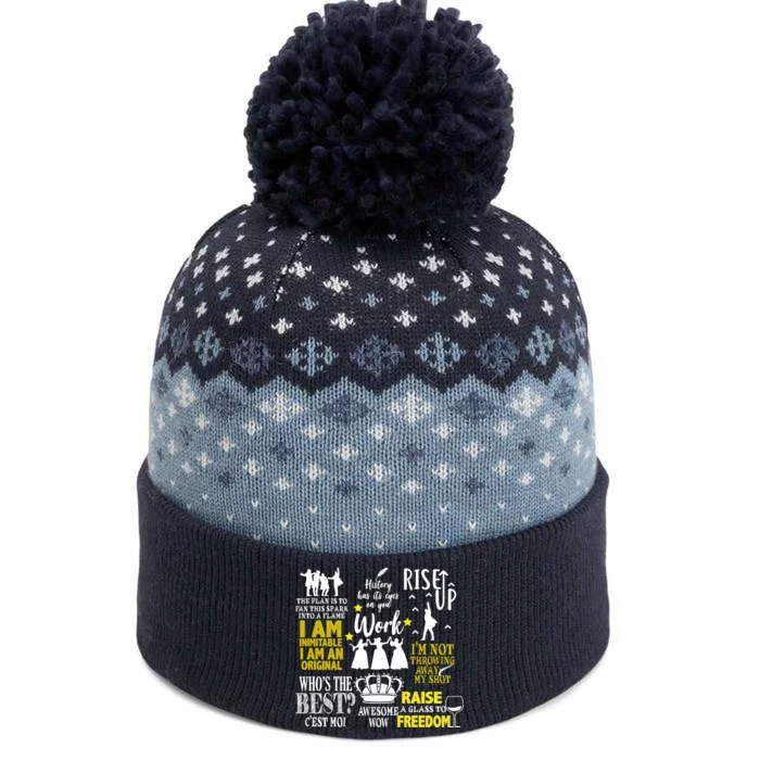 Alexander Hamilton Best Song Quotes Lyrics The Baniff Cuffed Pom Beanie