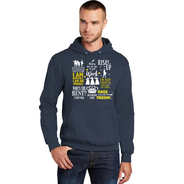 Alexander Hamilton Best Song Quotes Lyrics Hoodie