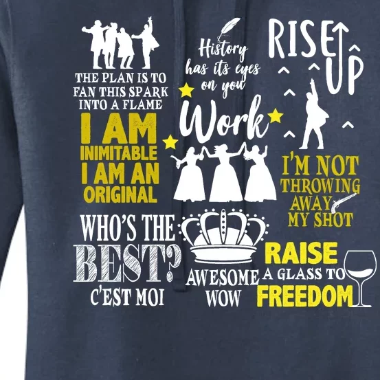 Alexander Hamilton Best Song Quotes Lyrics Women's Pullover Hoodie