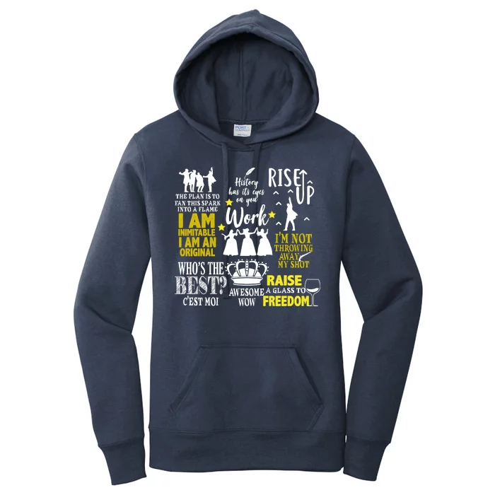 Alexander Hamilton Best Song Quotes Lyrics Women's Pullover Hoodie