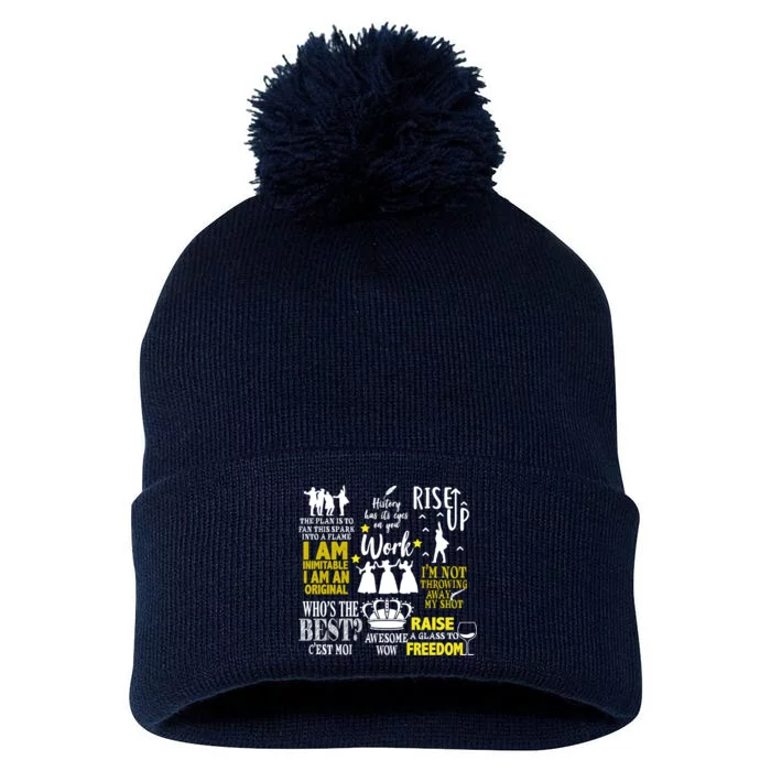 Alexander Hamilton Best Song Quotes Lyrics Pom Pom 12in Knit Beanie