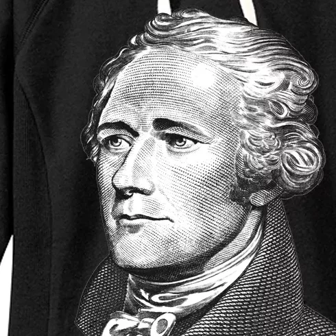 Alexander Hamilton Big Face Portrait A. Ham Women's Fleece Hoodie