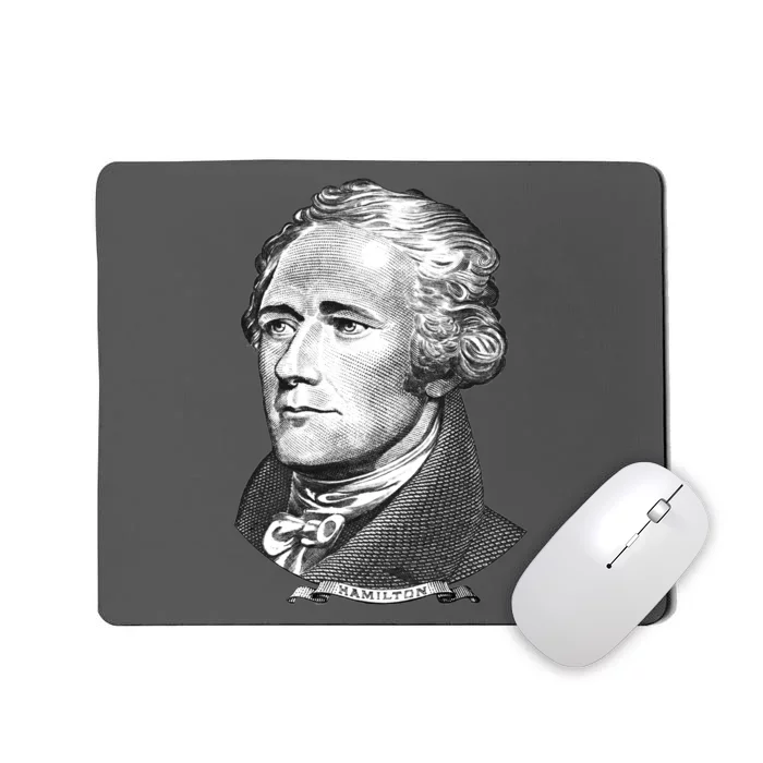 Alexander Hamilton Big Face Portrait A. Ham Mousepad