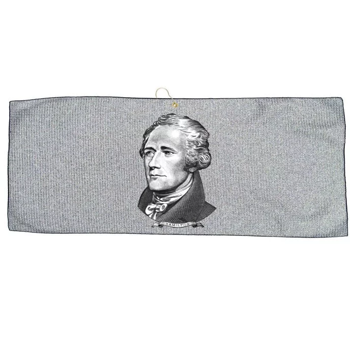 Alexander Hamilton Big Face Portrait A. Ham Large Microfiber Waffle Golf Towel