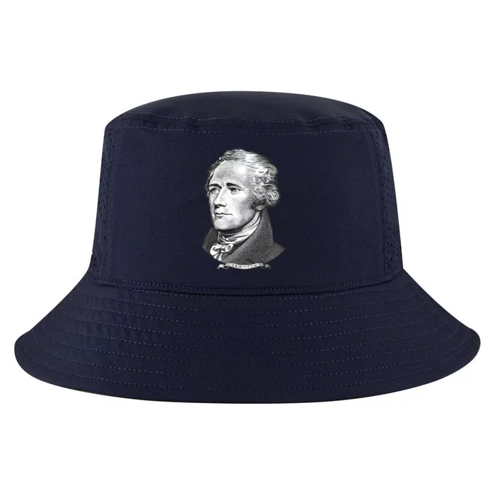 Alexander Hamilton Big Face Portrait A. Ham Cool Comfort Performance Bucket Hat