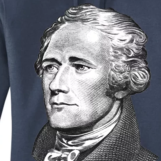 Alexander Hamilton Big Face Portrait A. Ham Women's Pullover Hoodie