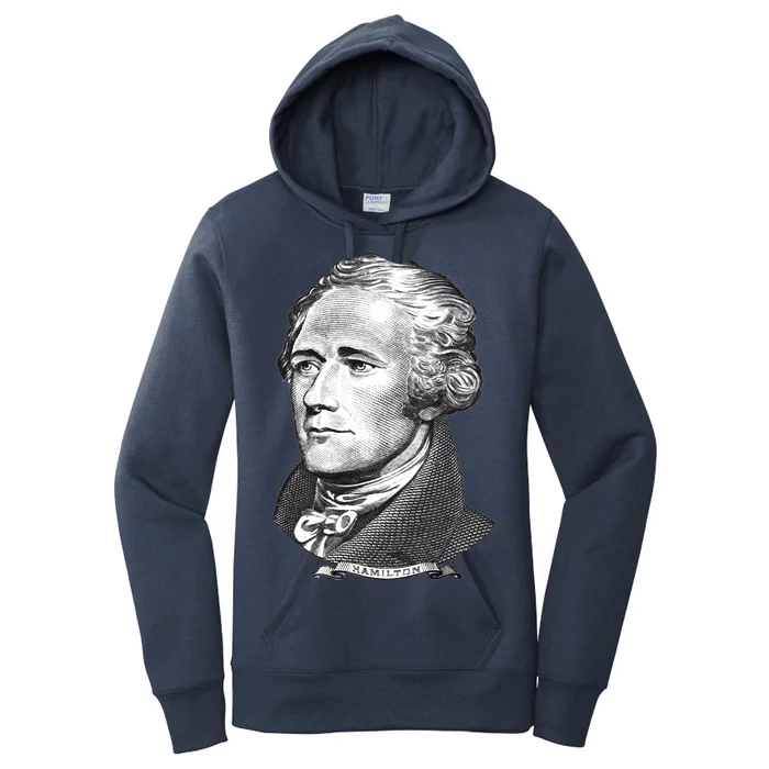 Alexander Hamilton Big Face Portrait A. Ham Women's Pullover Hoodie