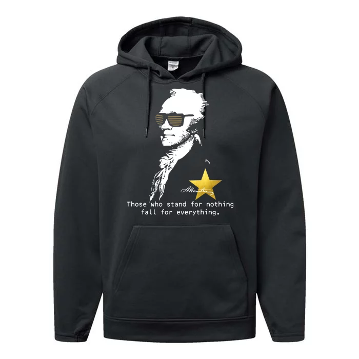 Alexander Hamilton Fall For Everything Performance Fleece Hoodie