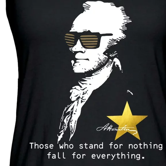 Alexander Hamilton Fall For Everything Ladies Essential Flowy Tank