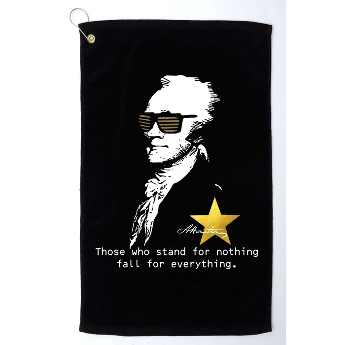 Alexander Hamilton Fall For Everything Platinum Collection Golf Towel