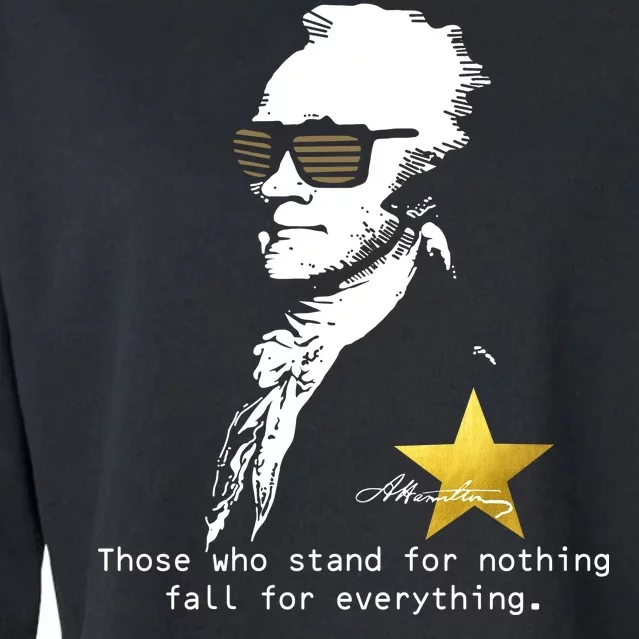 Alexander Hamilton Fall For Everything Cropped Pullover Crew