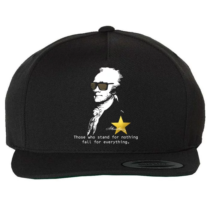 Alexander Hamilton Fall For Everything Wool Snapback Cap