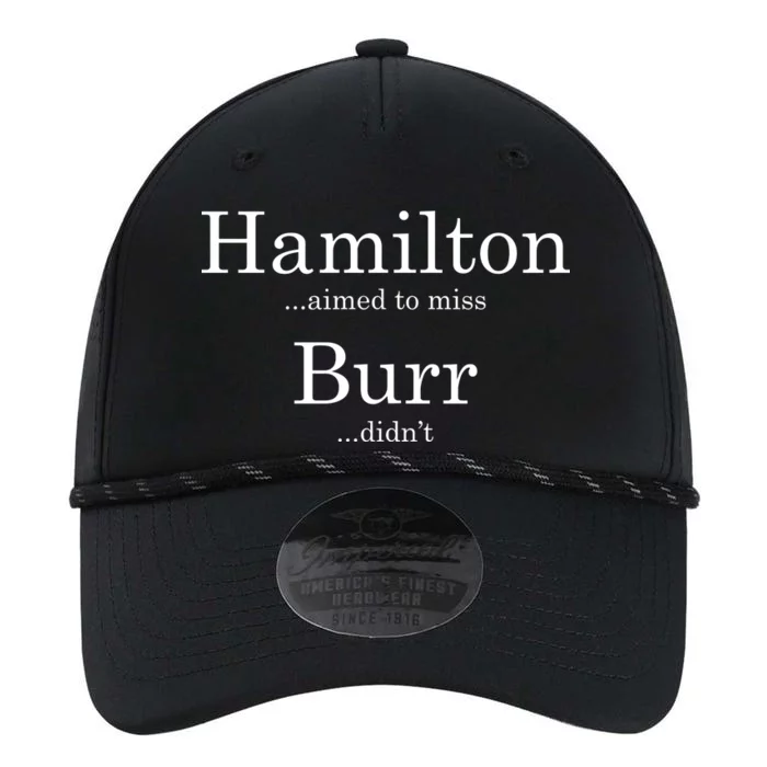 Alexander Hamilton Fan He Aimed To Miss Burr Didn't Performance The Dyno Cap