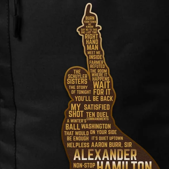 Alexander Hamilton Golden Statue Daily Commute Backpack