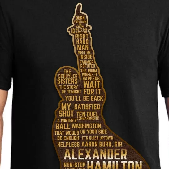 Alexander Hamilton Golden Statue Pajama Set