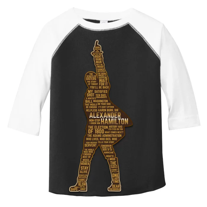 Alexander Hamilton Golden Statue Toddler Fine Jersey T-Shirt