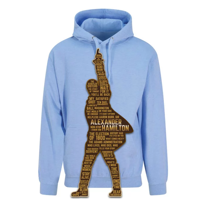 Alexander Hamilton Golden Statue Unisex Surf Hoodie