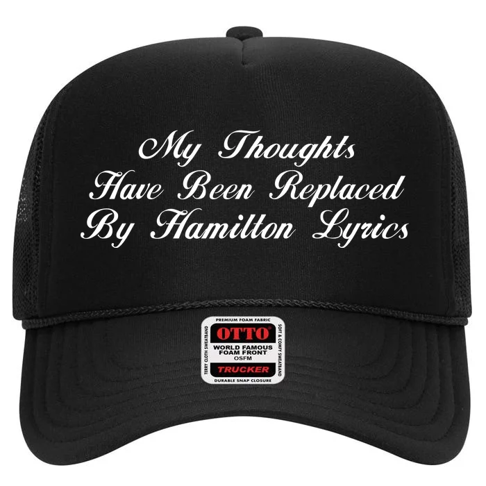 Alexander Hamilton Lyrics High Crown Mesh Trucker Hat