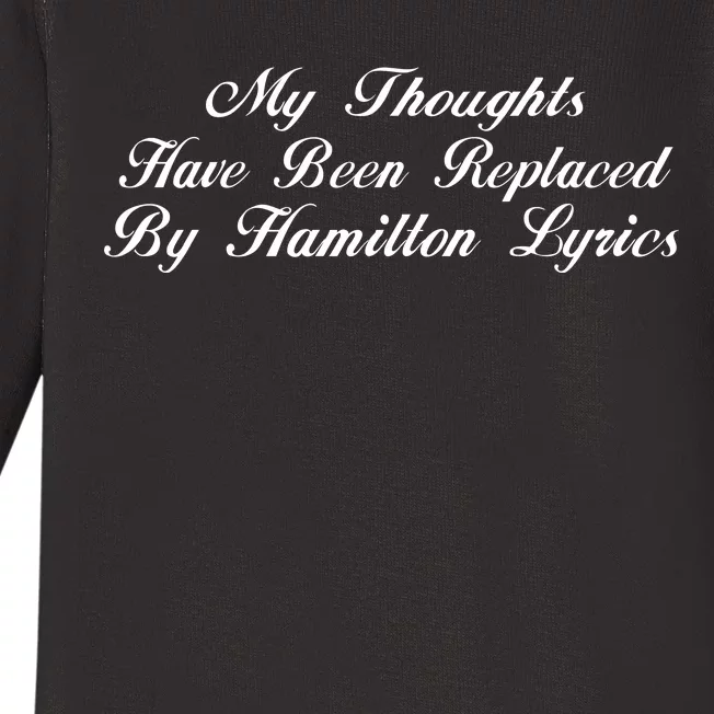 Alexander Hamilton Lyrics Baby Long Sleeve Bodysuit