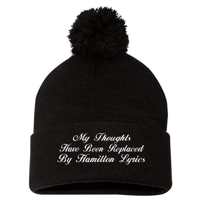 Alexander Hamilton Lyrics Pom Pom 12in Knit Beanie