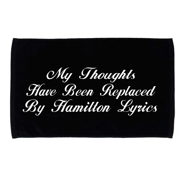 Alexander Hamilton Lyrics Microfiber Hand Towel