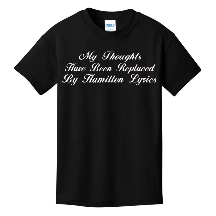 Alexander Hamilton Lyrics Kids T-Shirt