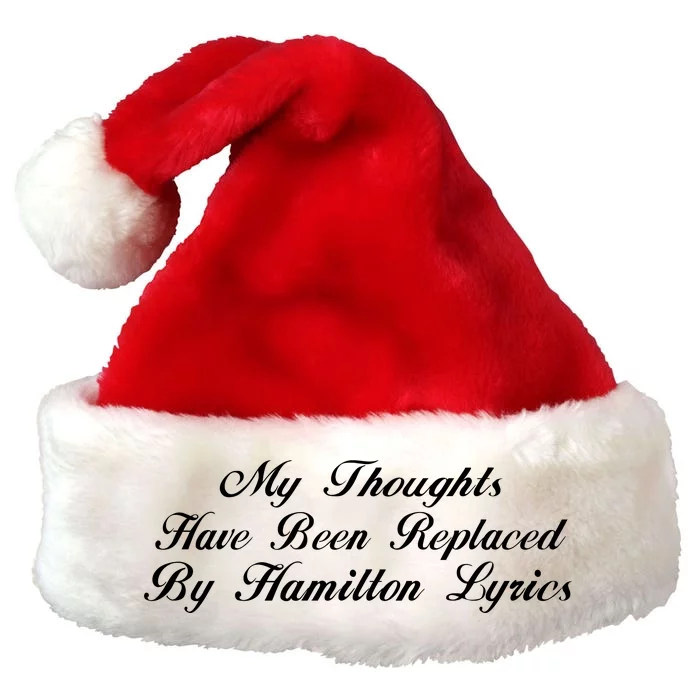 Alexander Hamilton Lyrics Premium Christmas Santa Hat