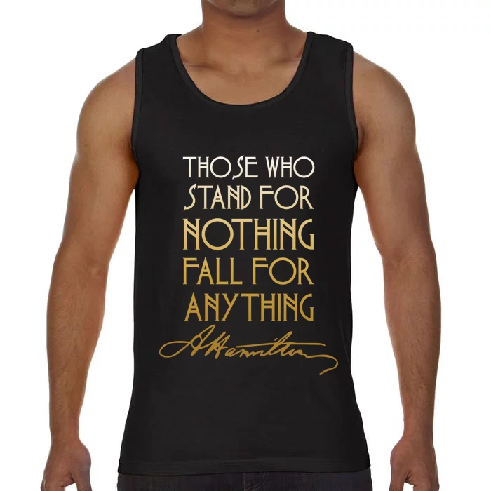 Alexander Hamilton Quote Signature Comfort Colors® Tank Top