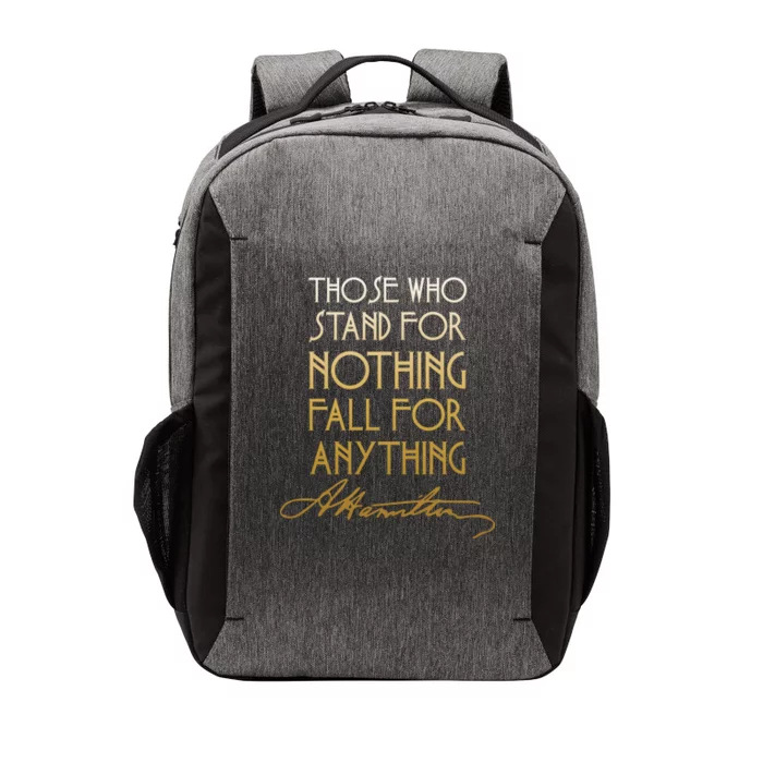 Alexander Hamilton Quote Signature Vector Backpack