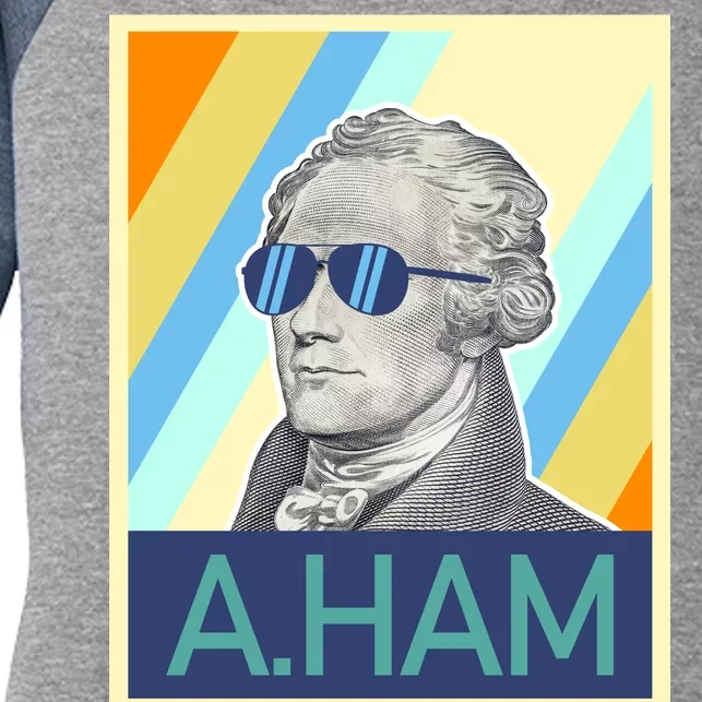 Alexander Hamilton Sunglasses Women's Tri-Blend 3/4-Sleeve Raglan Shirt