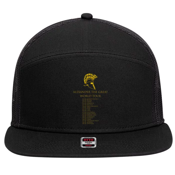 Alexander The Great World Tour 7 Panel Mesh Trucker Snapback Hat