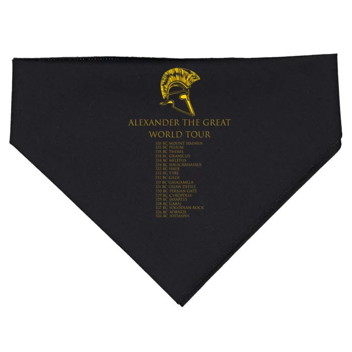 Alexander The Great World Tour USA-Made Doggie Bandana