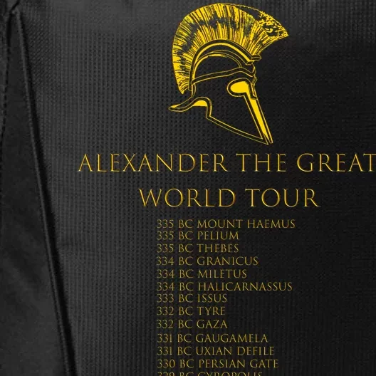 Alexander The Great World Tour City Backpack