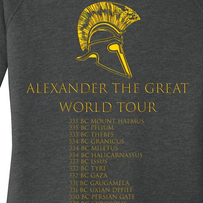 Alexander The Great World Tour Women's Perfect Tri Tunic Long Sleeve Shirt