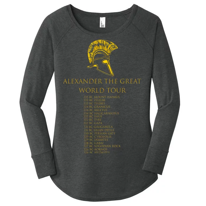 Alexander The Great World Tour Women's Perfect Tri Tunic Long Sleeve Shirt