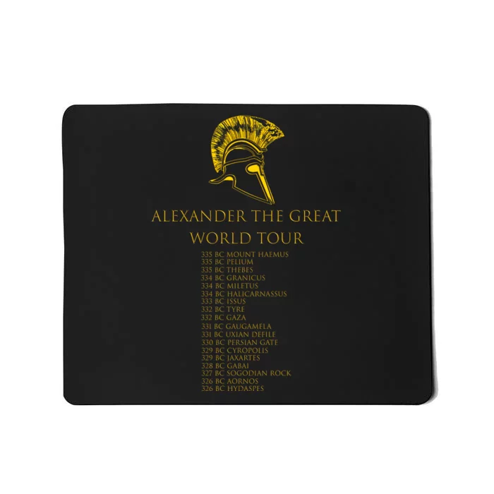 Alexander The Great World Tour Mousepad