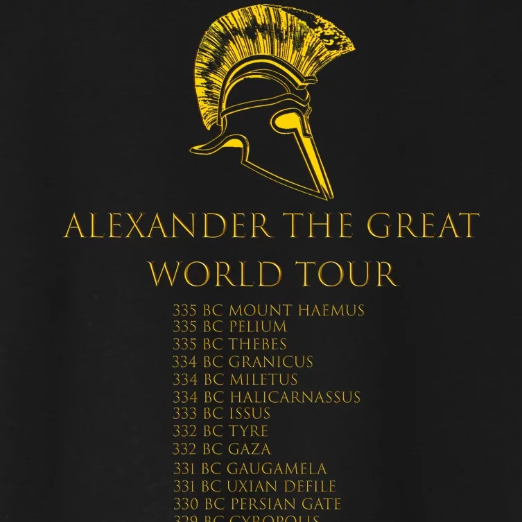 Alexander The Great World Tour Women's Crop Top Tee